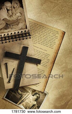 Stock Image - Collage of Jesus' life. Fotosearch