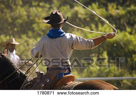 Cowboy with lasso View Large Photo Image Stock Image - Cowboy with lasso. Fotosearch