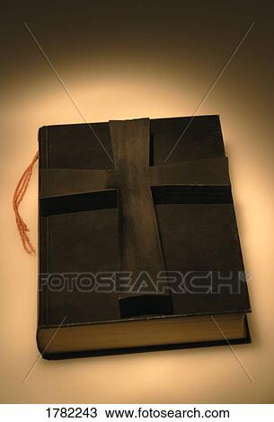 Cross on bible View Large Photo Image Stock Image - Cross on bible. Fotosearch