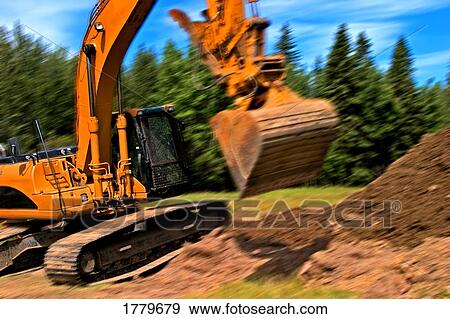 Stock Photo - Dirt being dug up. Fotosearch