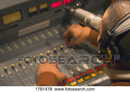 DJ on the air View Large Photo Image Stock Photo - DJ on the air. Fotosearch
