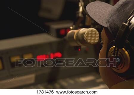DJ on the air View Large Photo Image Stock Photograph - DJ on the air. Fotosearch
