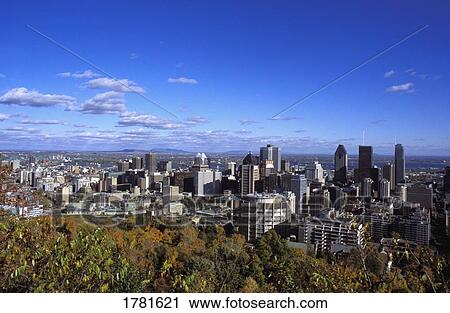 Stock Image - Downtown Montreal. Fotosearch
