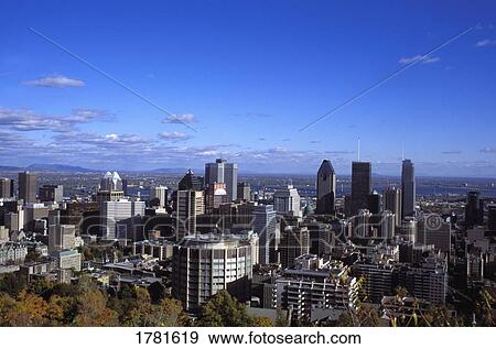 Stock Photo - Downtown Montreal. Fotosearch