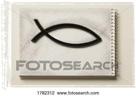 Stock Image - Fish symbol. Fotosearch