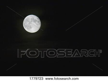 Stock Image - Full moon. Fotosearch