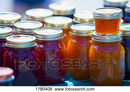 Stock Photo - Jars of preserves. Fotosearch