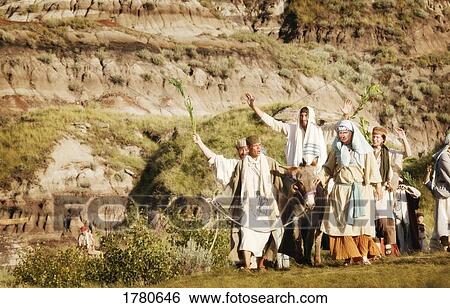 Stock Photograph - Jesus on Palm Sunday. Fotosearch
