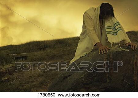 Jesus prays View Large Photo Image Stock Image - Jesus prays. Fotosearch