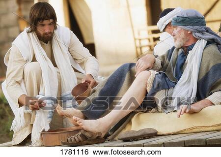 Jesus washes feet View Large Photo Image Stock Photograph - Jesus washes feet. Fotosearch