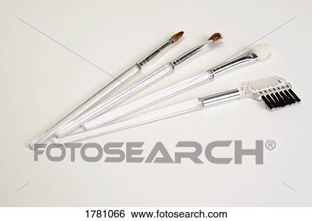 Makeup brushes View Large Photo Image Stock Photograph - Makeup brushes. Fotosearch