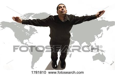 Stock Image - Man worshipping God. Fotosearch