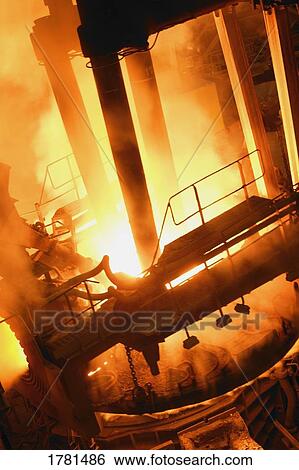 Molten steel factory View Large Photo Image Stock Photograph - Molten steel factory. Fotosearch