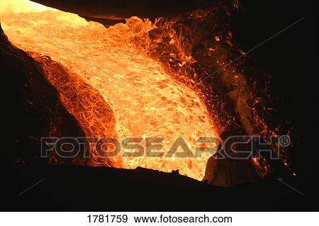 Molten steel View Large Photo Image Stock Photo - Molten steel. Fotosearch