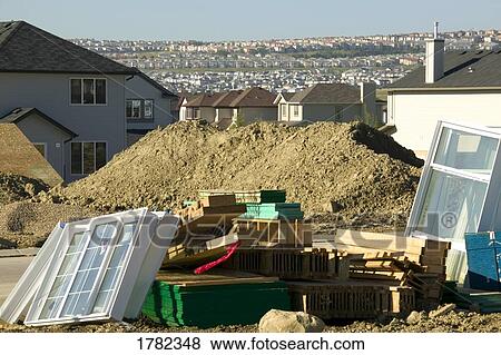 Stock Photo - New home building supplies. Fotosearch