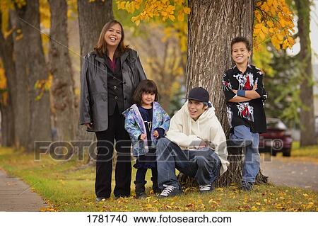 Stock Image - Portrait of a family. Fotosearch