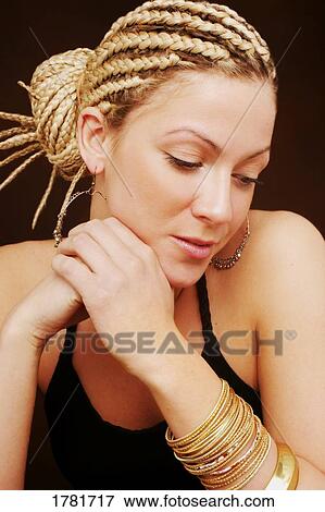 Stock Photo - Portrait of a woman. Fotosearch