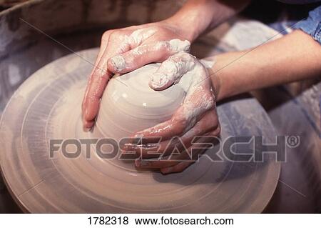 Pottery being made View Large Photo Image Stock Photo - Pottery being made. Fotosearch