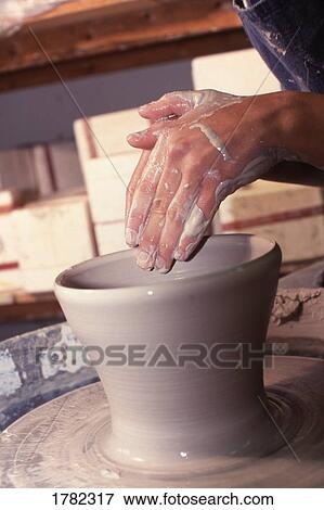 Pottery vase being made View Large Photo Image Stock Photo - Pottery vase being made. Fotosearch