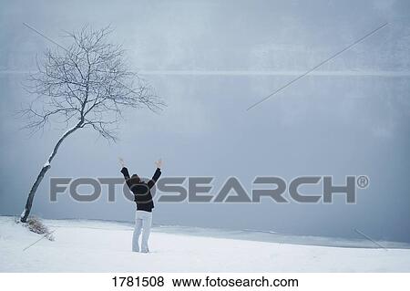 Stock Photo - Raising hands toward heaven. Fotosearch