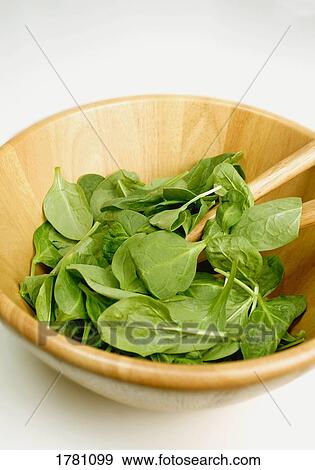 Stock Photo - Spinach salad. Fotosearch
