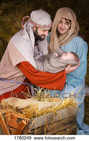 Stock Photo - The birth of Jesus. Fotosearch