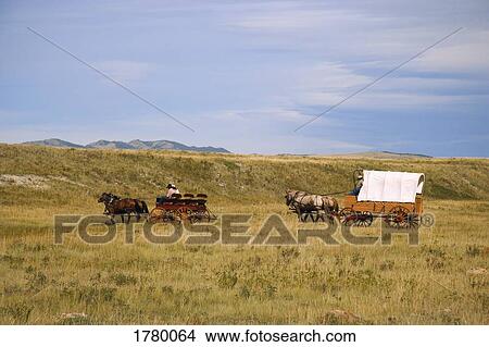 Picture - Traveling by horse. Fotosearch