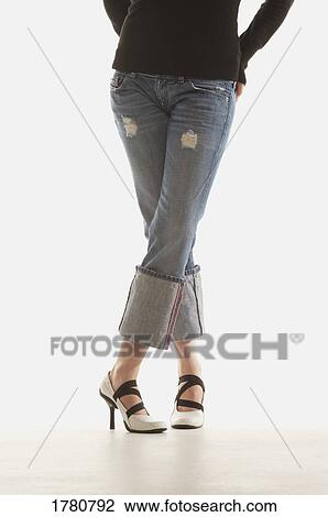 Stock Image - Trendy jeans. Fotosearch
