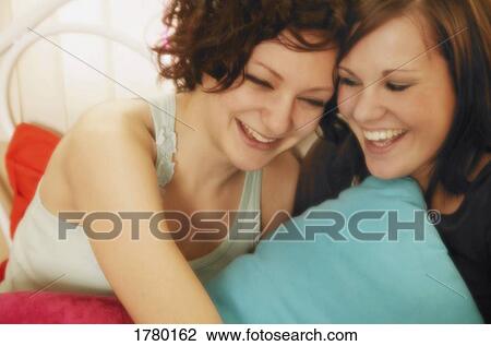 Stock Image - Two teenagers together. Fotosearch