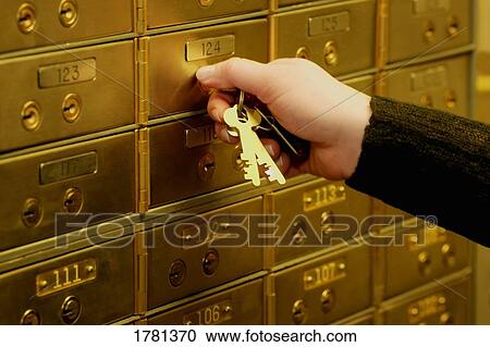 Unlocking safety deposit box View Large Photo Image Stock Image - Unlocking safety deposit box. Fotosearch