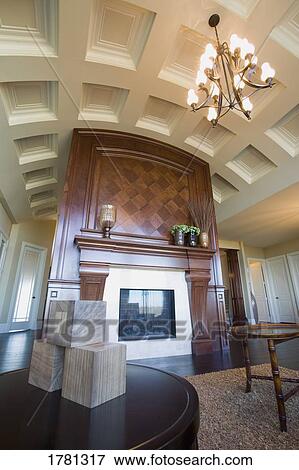Vaulted ceilings in a luxury home View Large Photo Image Stock Photo - Vaulted ceilings in a luxury home. Fotosearch