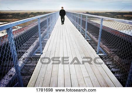 Walking along a boardwalk View Large Photo Image Stock Photo - Walking along a boardwalk. Fotosearch