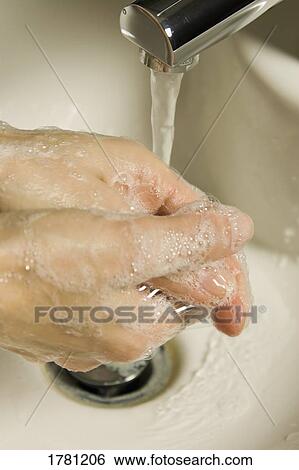 Stock Photograph - Washing hands. Fotosearch