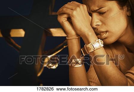 Woman Praying View Large Photo Image Stock Photograph - Woman Praying. Fotosearch