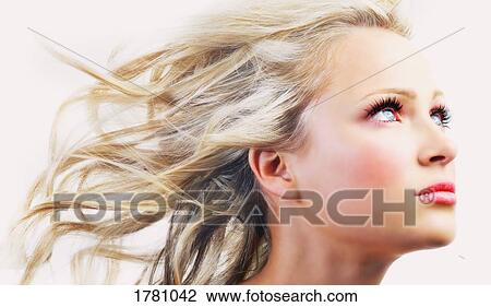 Woman with blue eyes View Large Photo Image Stock Image - Woman with blue eyes. Fotosearch