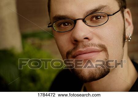 Stock Image - A man's face . Fotosearch