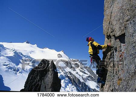 Alpine climber, Swiss Alps View Large Photo Image Stock Image - Alpine climber, Swiss Alps. Fotosearch