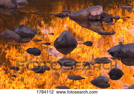 Stock Image - Autumn reflections. Fotosearch