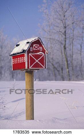 Barn shaped mailbox View Large Photo Image Stock Photography - Barn shaped mailbox. Fotosearch