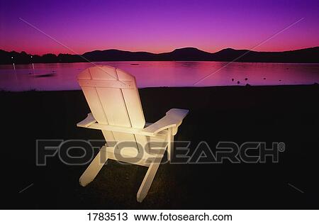 Chair by water View Large Photo Image Stock Image - Chair by water. Fotosearch