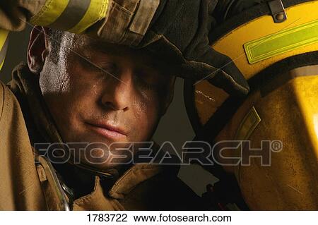 Closeup of fireman View Large Photo Image Stock Image - Closeup of fireman. Fotosearch