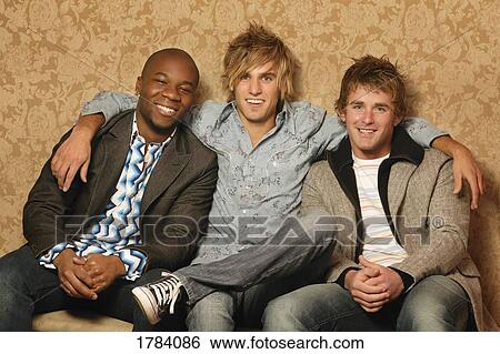 Stock Photograph - Group of guys. Fotosearch