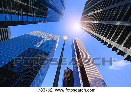 Stock Image - Group of Tall Skyscrapers. Fotosearch