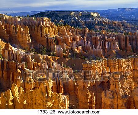 Stock Photograph - Hoodoo rock formations, Bryce Canyon National Park. Fotosearch