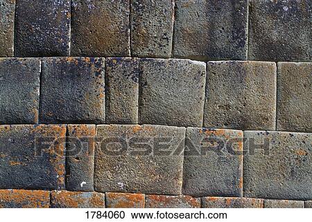 Stock Image - Incan stonework detail. Fotosearch