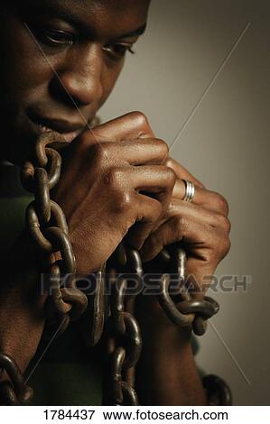 Stock Photo - Man in bondage. Fotosearch