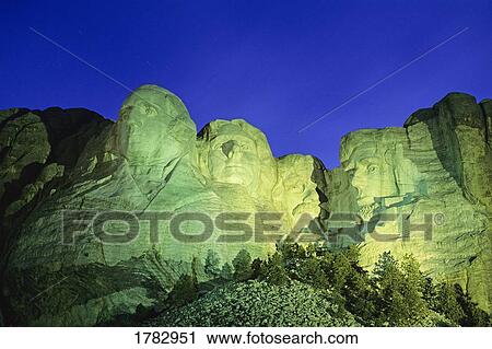 Mount Rushmore National Memorial at Night View Large Photo Image Stock Image - Mount Rushmore National Memorial at Night. Fotosearch