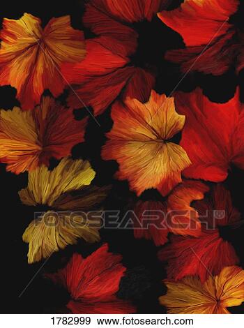 Painting of fall leaves View Large Photo Image Stock Photo - Painting of fall leaves. Fotosearch