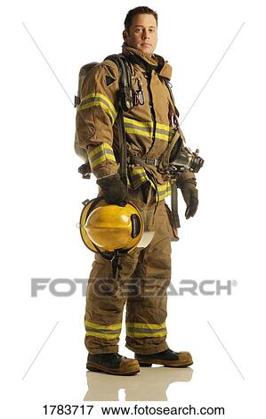 Portrait of a fireman View Large Photo Image Stock Photo - Portrait of a fireman. Fotosearch