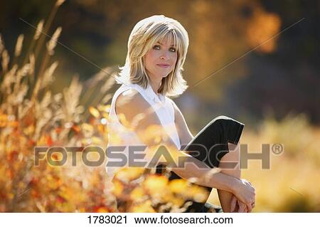 Stock Image - Portrait of a woman. Fotosearch